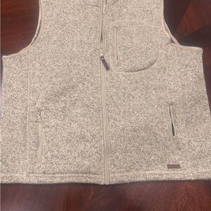 SMITH'S oatmeal heather full zip fleece lined vest